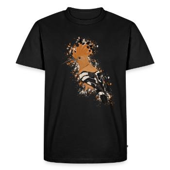 Wiedehopf Vogel Vogelfreund Vogelbeobachter - Männer Premium Bio T-Shirt - Schwarz - Vorne - Nico (187cm)