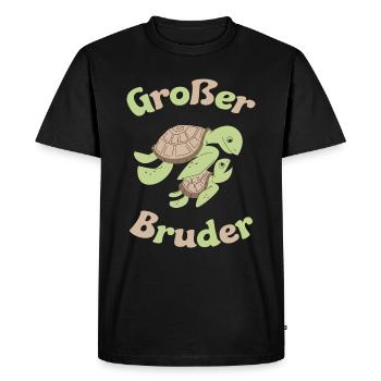 Großer Bruder Geschenk - Männer Premium Bio T-Shirt - Schwarz - Vorne - Nico (187cm)