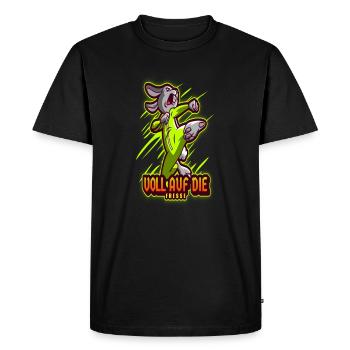 Conception de t-shirt amusant amusant plein dans le visage - T-shirt Premium bio Homme - noir - Devant - Nico (187cm)