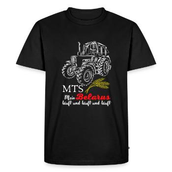 Belarus MTS / My Belarus is running & Running. nostalgia of GDR - Men's Premium Organic T-Shirt - black - Front - Nico (187cm)