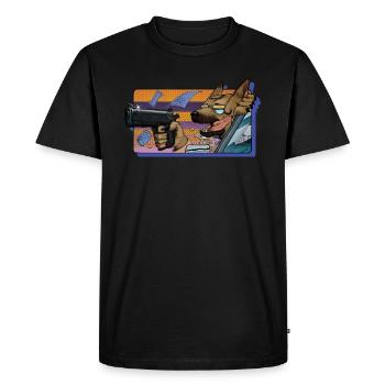 Gun Dog - sans inscription - T-shirt Premium bio Homme - noir - Devant - Nico (187cm)