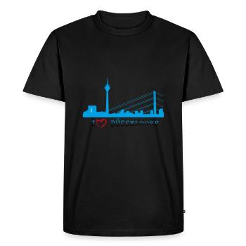 Düsseldorf - T-shirt Premium bio Homme - noir - Devant - Nico (187cm)