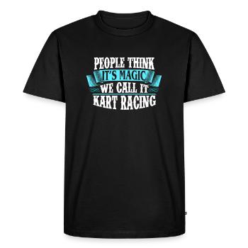 Kart Go Kart Go Kart Racing Men's Piste Gift - Men's Premium Organic T-Shirt - black - Front - Nico (187cm)