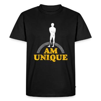 Dysmélie handicap - T-shirt Premium bio Homme - noir - Devant - Nico (187cm)