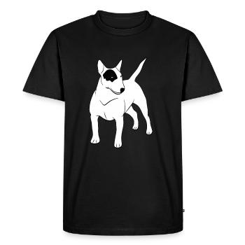 bull-terrier - T-shirt Premium bio Homme - noir - Devant - Nico (187cm)