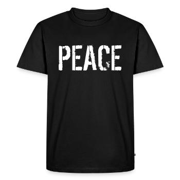 Peace - T-shirt Premium bio Homme - noir - Devant - Nico (187cm)