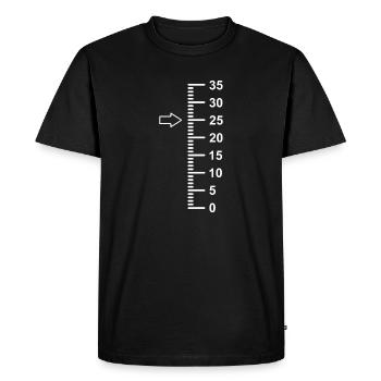 25 years old 25th birthday - Men's Premium Organic T-Shirt - black - Front - Nico (187cm)