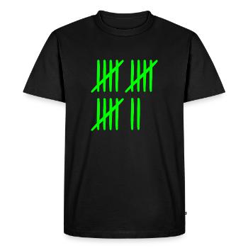Tally 17 ans 17 mois 17 semaines - T-shirt Premium bio Homme - noir - Devant - Nico (187cm)
