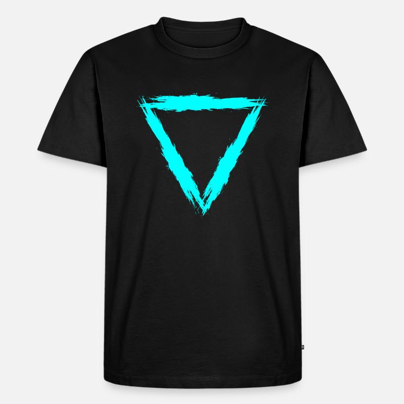Element Symbol Wasser - Männer Premium Bio T-Shirt - Schwarz