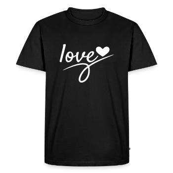Love Valentine's Day Romantic - T-shirt Premium bio Homme - noir - Devant - Nico (187cm)