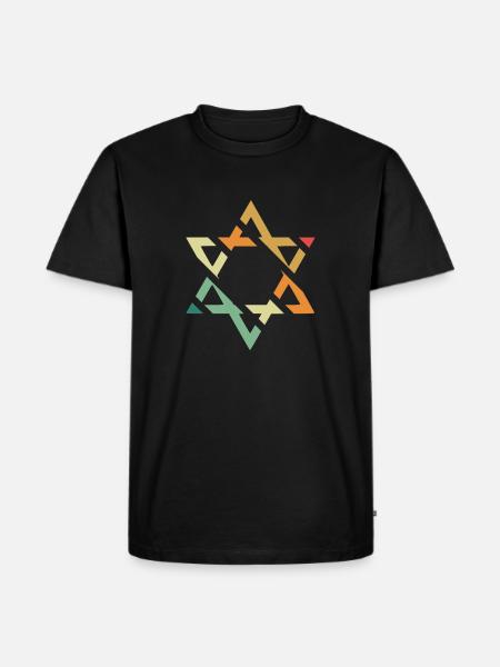 star of David - Men's Premium Organic T-Shirt - black