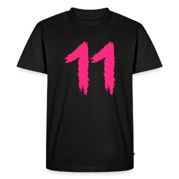 Numéro 11 numéro préféré - T-shirt Premium bio Homme - noir - Devant - Nico (187cm)