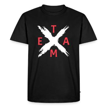 Team Cross Crew Crew - Men's Premium Organic T-Shirt - black - Front - Nico (187cm)