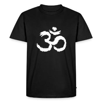 Symbole Om hindouisme - T-shirt Premium bio Homme - noir - Devant - Nico (187cm)