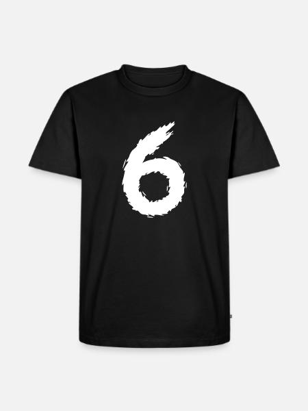 Number 6 - Men's Premium Organic T-Shirt - black