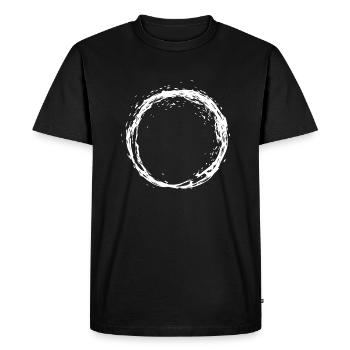 Cadeau de ligne de variante de conception de cercle - T-shirt Premium bio Homme - noir - Devant - Nico (187cm)