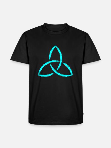 Celtic Symbol Triquetra Endless Gift - Men's Premium Organic T-Shirt - black
