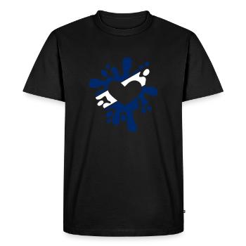 Israël symbole drapeau tache de couleurs cadeau - T-shirt Premium bio Homme - noir - Devant - Nico (187cm)