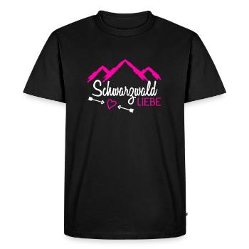 I love Black Forest - Men's Premium Organic T-Shirt - black - Front - Nico (187cm)