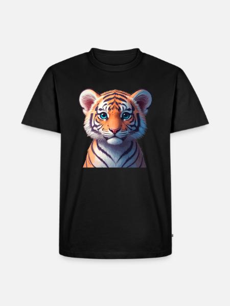 Bengal tiger baby - Men's Premium Organic T-Shirt - black