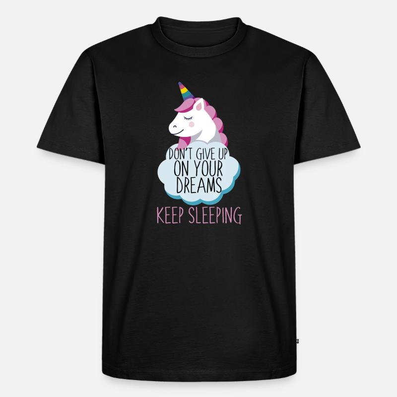 Keep Sleeping - Männer Premium Bio T-Shirt - Schwarz