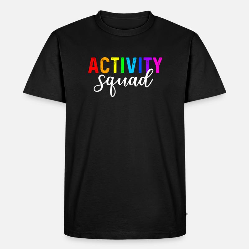 activity squad, activity assistant - Men's Premium Organic T-Shirt - black
