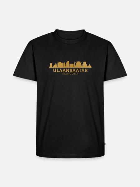 ulanbataar, Mongolian flag mongolia - Men's Premium Organic T-Shirt - black