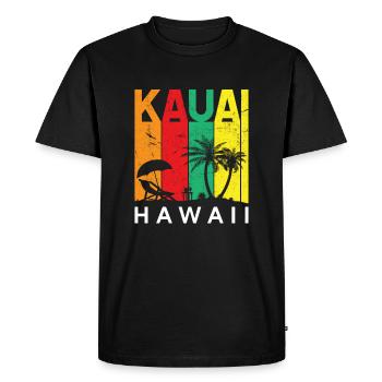 kauai, hawaii - Men's Premium Organic T-Shirt - black - Front - Nico (187cm)