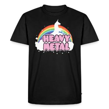 Heavy Music Unicorn Music Cadeau Ella Lopez - T-shirt Premium bio Homme - noir - Devant - Nico (187cm)