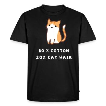 mignon design de chat kawaii avec un dicton drôle - T-shirt Premium bio Homme - noir - Devant - Nico (187cm)
