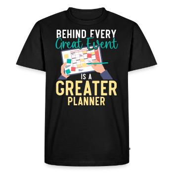 Event Planner Coordinator Job Event Planning - Men's Premium Organic T-Shirt - black - Front - Nico (187cm)
