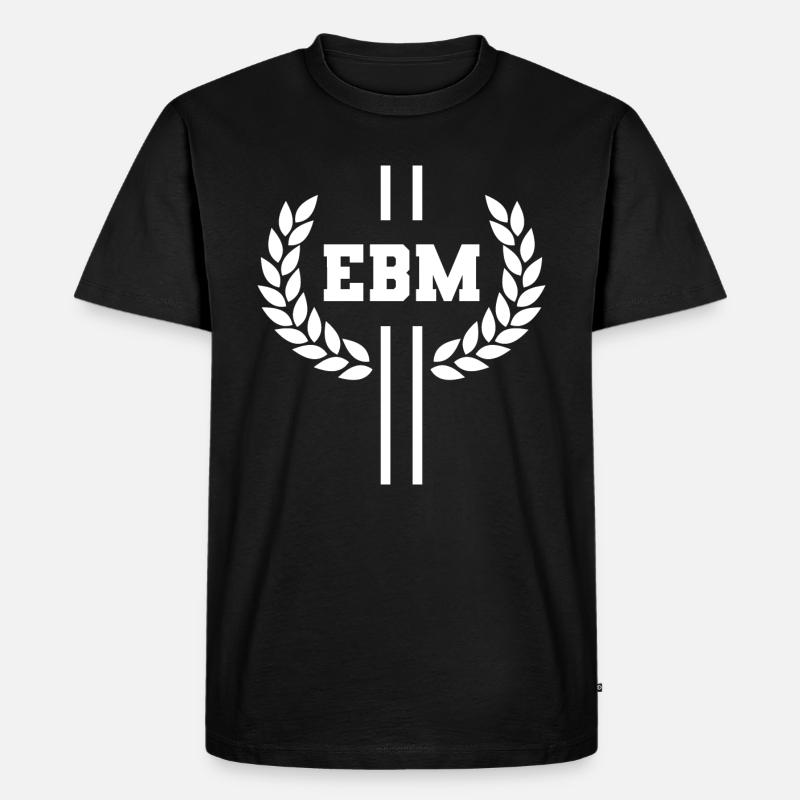 EBM - Männer Premium Bio T-Shirt - Schwarz