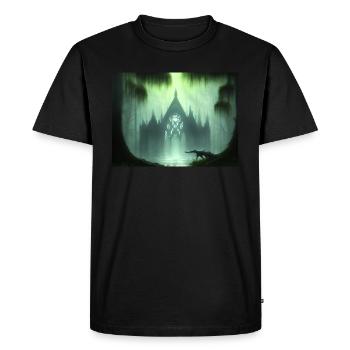 Cathedral in the Swamp - Men's Premium Organic T-Shirt - black - Front - Nico (187cm)