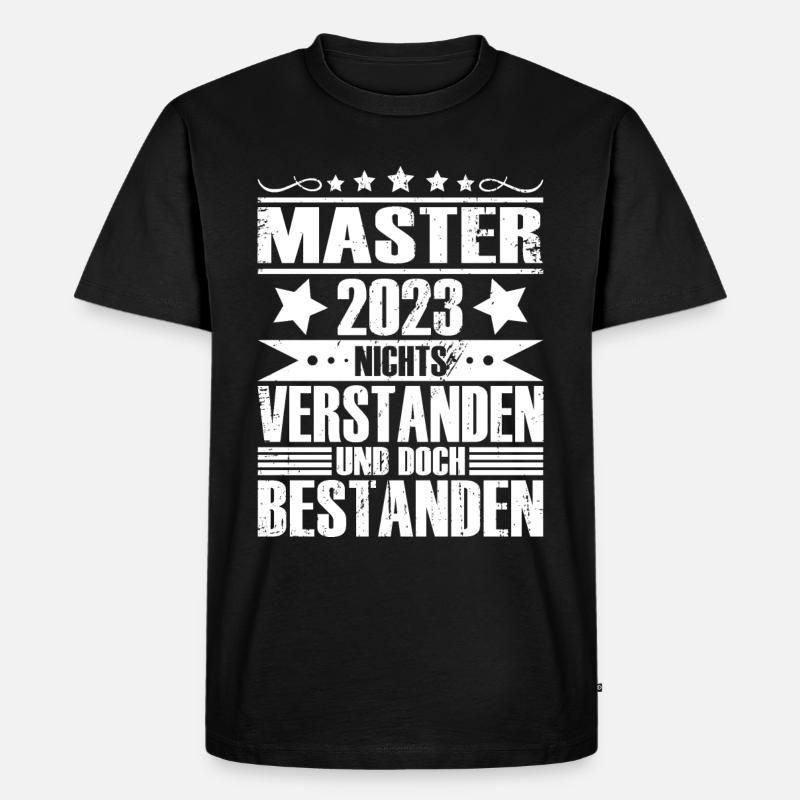 Master 2023 - Männer Premium Bio T-Shirt - Schwarz