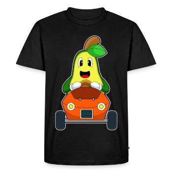 Avocado Car - Men's Premium Organic T-Shirt - black - Front - Nico (187cm)