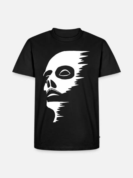 Visage fantomatique - T-shirt Premium bio Homme - noir