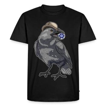 Crow Poker Jetons de Poker - T-shirt Premium bio Homme - noir - Devant - Nico (187cm)