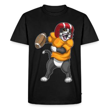 Sports de football américain des Cat - T-shirt Premium bio Homme - noir - Devant - Nico (187cm)