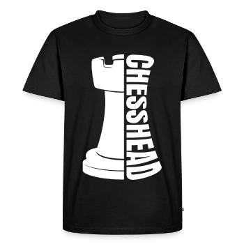 Checkmate Chess King Illustration - Men's Premium Organic T-Shirt - black - Front - Nico (187cm)