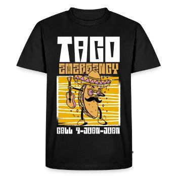 Taco Energy Fiesta - Men's Premium Organic T-Shirt - black - Front - Nico (187cm)