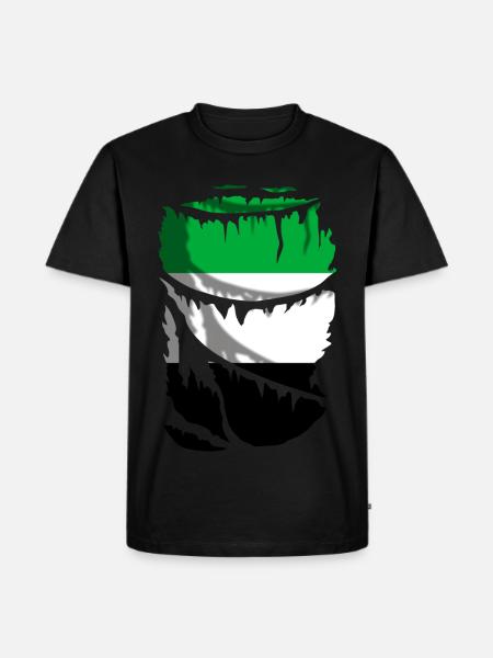 Flag of Extremadura, original gift - Men's Premium Organic T-Shirt - black