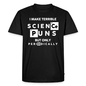 Science Drôle - T-shirt Premium bio Homme - noir - Devant - Nico (187cm)