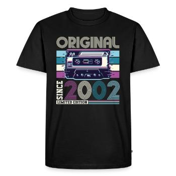 Original 2002 20th Birthday Gift Hommes - T-shirt Premium bio Homme - noir - Devant - Nico (187cm)