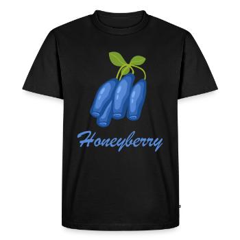Honeyberry Fruit Fruit Healthy Blueberry Gift - Men's Premium Organic T-Shirt - black - Front - Nico (187cm)