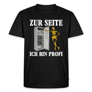Elektriker Lustiger Spruch Beruf Geschenk Idee - Männer Premium Bio T-Shirt - Schwarz - Vorne - Nico (187cm)