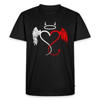 Doctor Nurse Nursing Angel Devil Gift - Men's Premium Organic T-Shirt - black - Front - Nico (187cm)