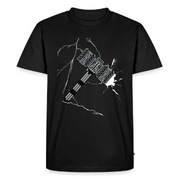 Mjolnir thors marteau vikings transporteur badge cadeau odin - T-shirt Premium bio Homme - noir - Devant - Nico (187cm)