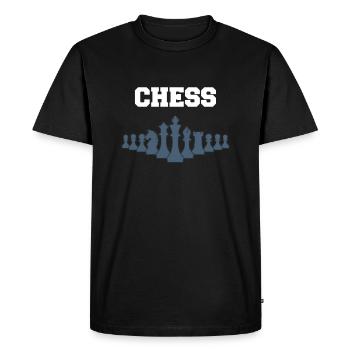 échecs - T-shirt Premium bio Homme - noir - Devant - Nico (187cm)