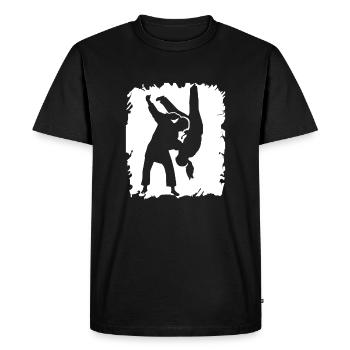 martial Arts - Men's Premium Organic T-Shirt - black - Front - Nico (187cm)