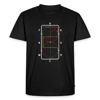 Cheval cavalier ferme cheval cavalier cheval - T-shirt Premium bio Homme - noir - Devant - Nico (187cm)